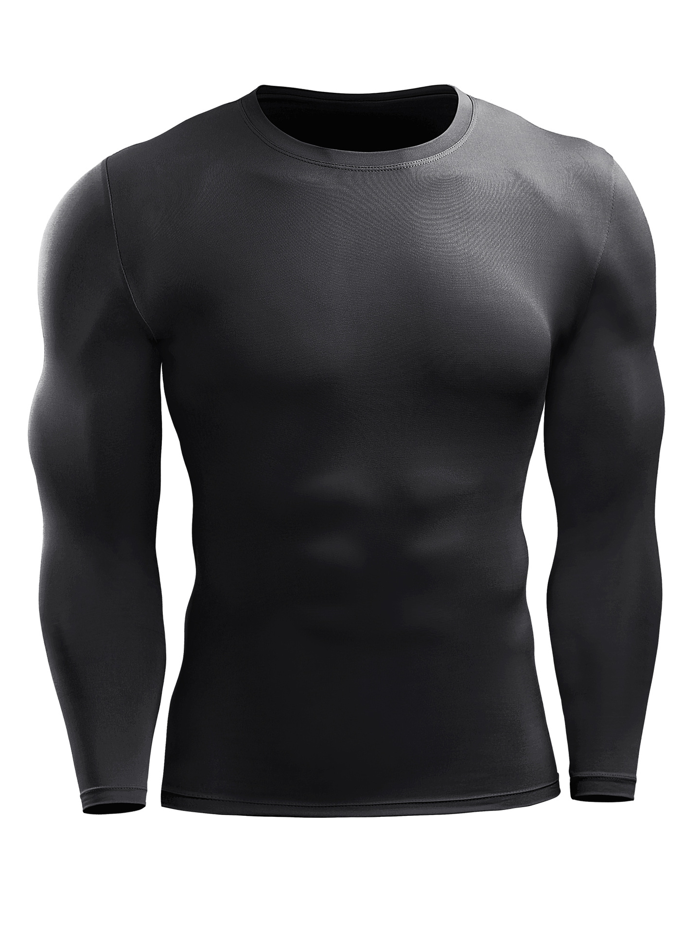 Ropa deportiva de fitness para hombres sin pilling stretch manga larga de secado rápido transpirable baloncesto superior correr ropa de entrenamiento