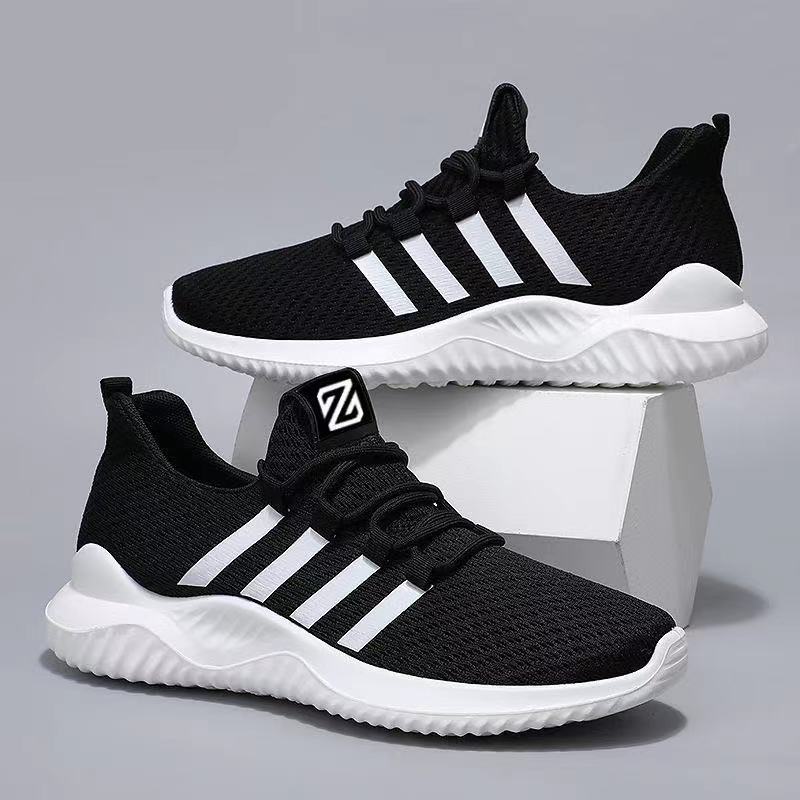 Men's Sneakers Spring and Autumn New Teen Breathable Flat Korean Version Trend Casual Running Student Sneakers Men's Shoes