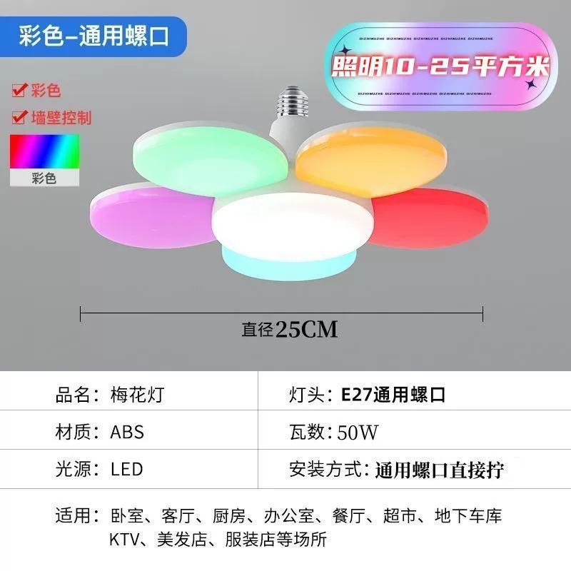 Bulb, LED super bright lamp, flashlight, three colors, with screw socket