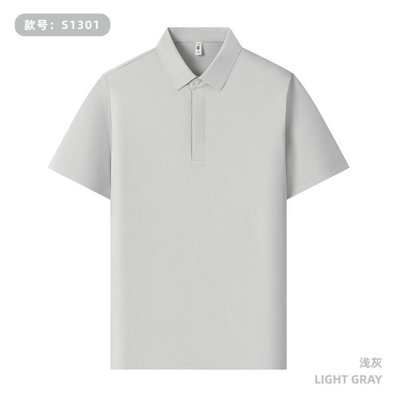 210g 60S Hijo de alto soporte Tiansil Lacer Botón POLO Personalizado LOGO Uniforme de personal de tiendas de cadena
