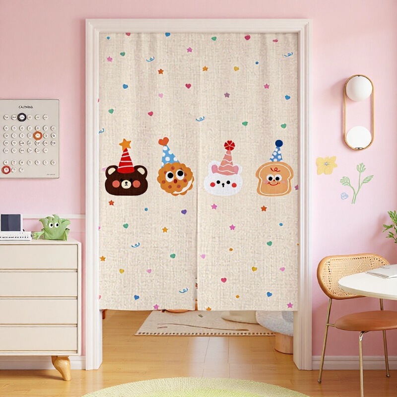 Kitchen Curtain Cream French Room Divider Half-Covering Home Toilet Style Girls' Door Curtain Curtain-Style Bedroom