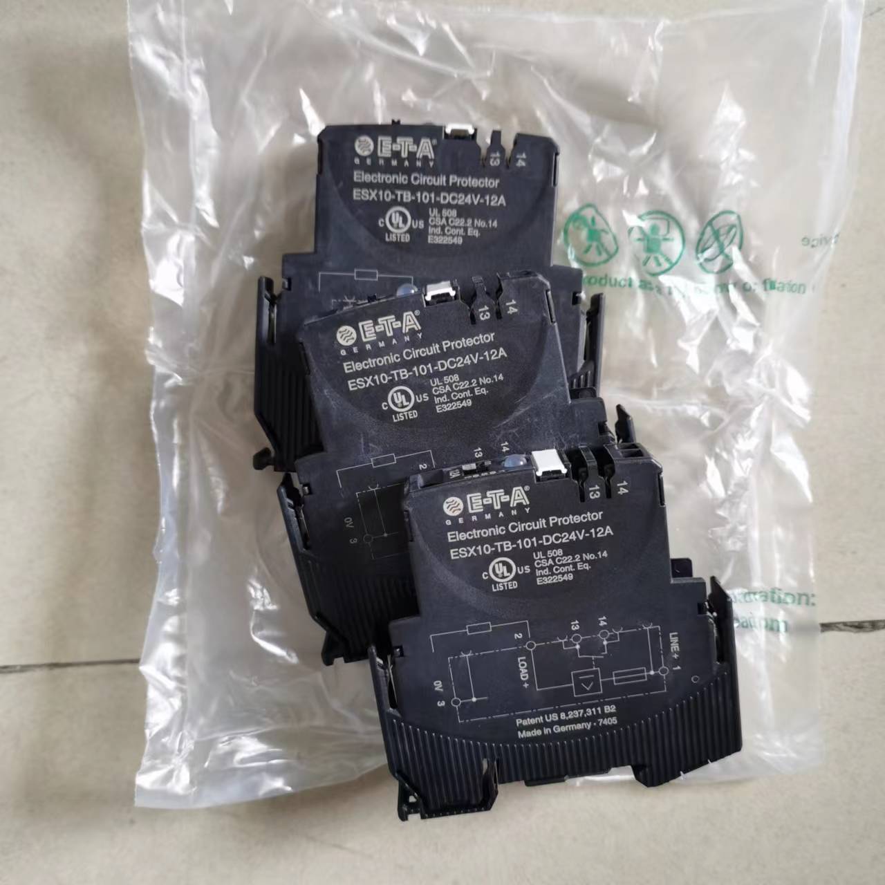 现货销售德国E-T-A限位开关ETA ESX10-TB-101-DC24V-12A断路器