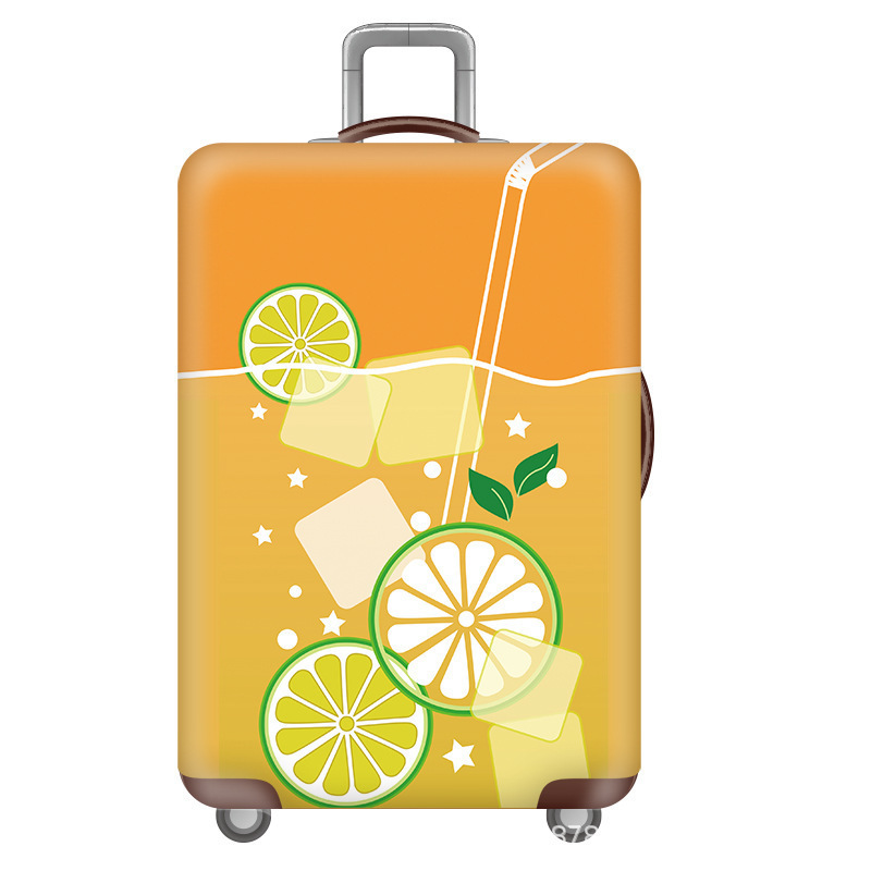 cubierta de maleta gruesa y resistente al desgaste cubierta de caja elástica caja de tracción cubierta de polvo cubierta de maleta de viaje impresión completa