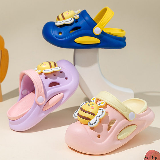 Cartoon Children's Cave Shoes Non-slip Cute Summer Beach Eva Sandals and Slippers Soft Sole Indoor and Outdoor Soft Sole Home Shoes