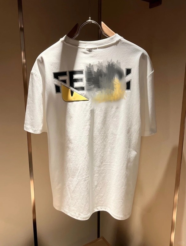 25フェンジア夏の新文字小悪魔目プリントメンズトレンディカジュアルラウンドネック半袖Tシャツ快適で多用途|undefined