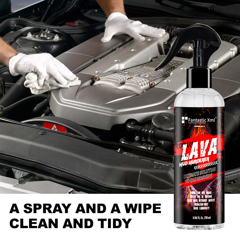 Agente de limpieza externo del motor del automóvil, agua de la cabeza, almacén de la sala de máquinas, herramienta de descontaminación fuerte, desengrasado, renovación de lodo, transfronterizo image 3