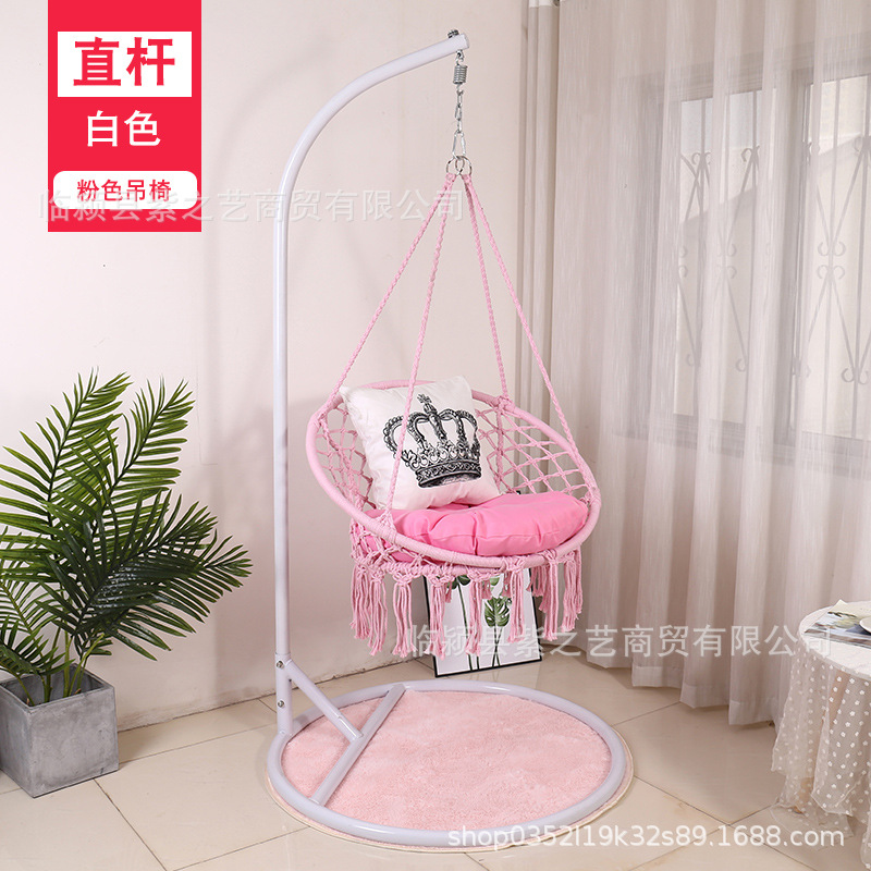 Borla cesta colgante hogar interior tejido colgante silla balcón Nordic perezoso cuna silla columpio cuna silla balcón