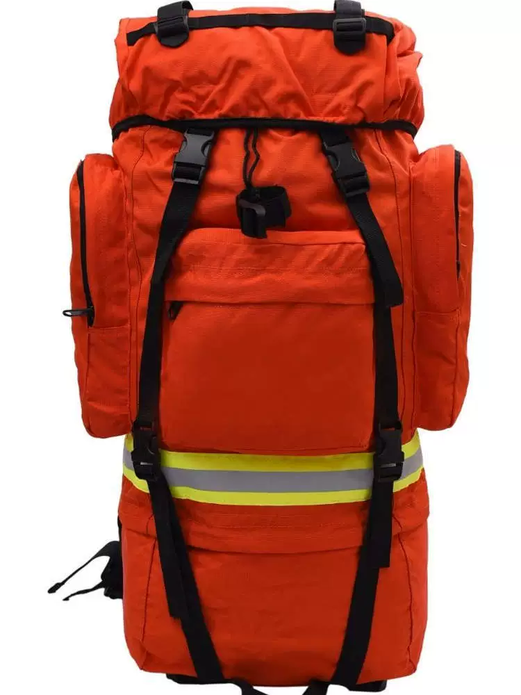 70-литровый оранжевый рюкзак для пожарной безопасности с возможностью печати, рюкзак для предотвращения наводнений, спасательные принадлежности, резервный рюкзак для чрезвычайных ситуаций и оказания помощи при стихийных бедствиях