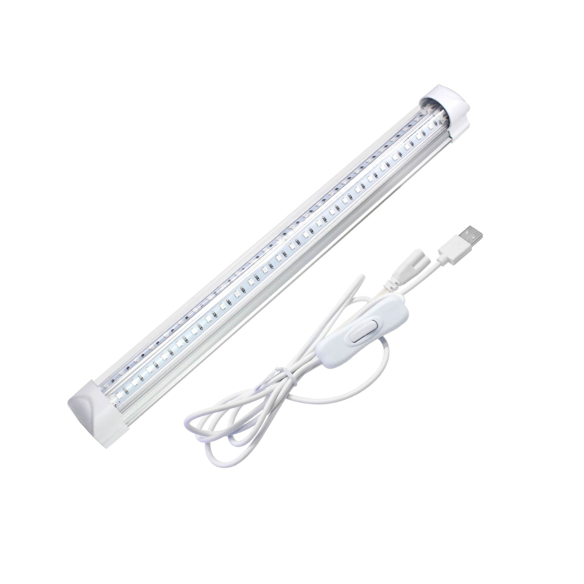 LEDUV紫外线灯管5VUSB充电宝插电照蝎子面膜化妆品检测T8荧光灯管