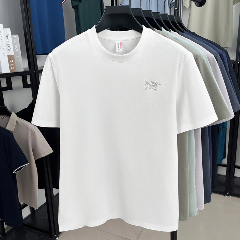 ソースファクトリーファッショナブルでカジュアルな高品質多用途プリント半袖Tシャツメンズ夏のトレンドカジュアル|undefined