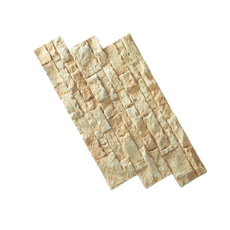 Pu piedra cultura piedra pared de fondo fortaleza piedra PU simulación piedra caótica pared de piedra adoquines pared exterior panel de revestimiento