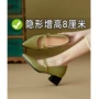 法式内增高尖头新款女鞋