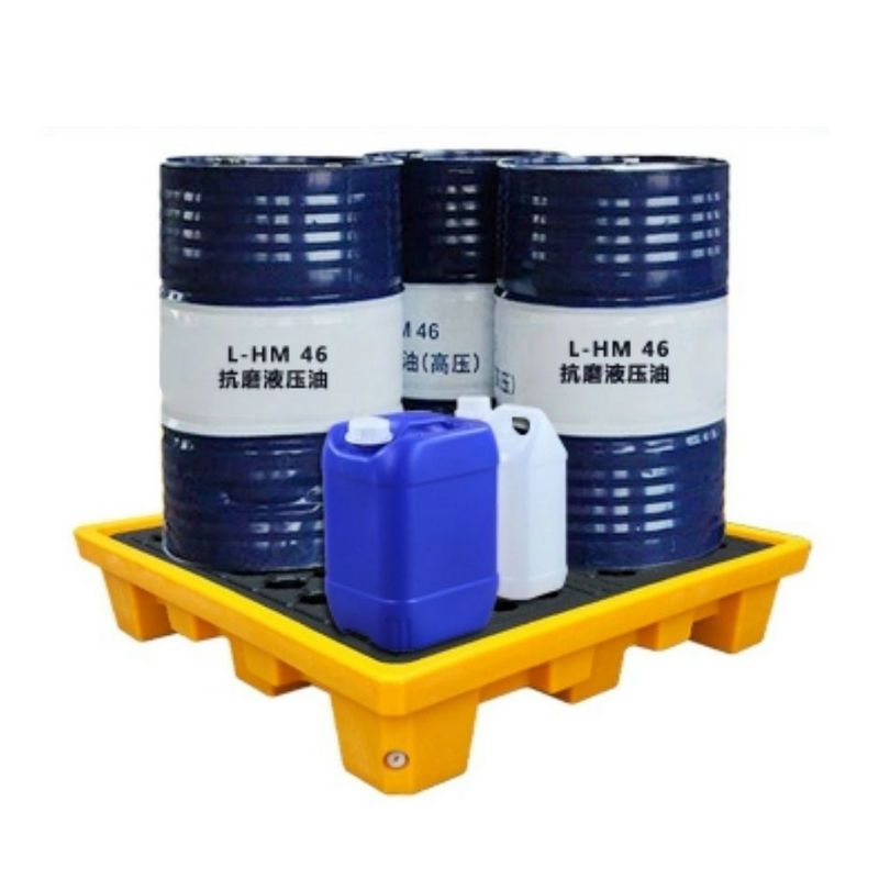 防渗漏油桶塑料托盘化工防泄漏塑胶防盛漏叉车栈板四桶地台板两桶