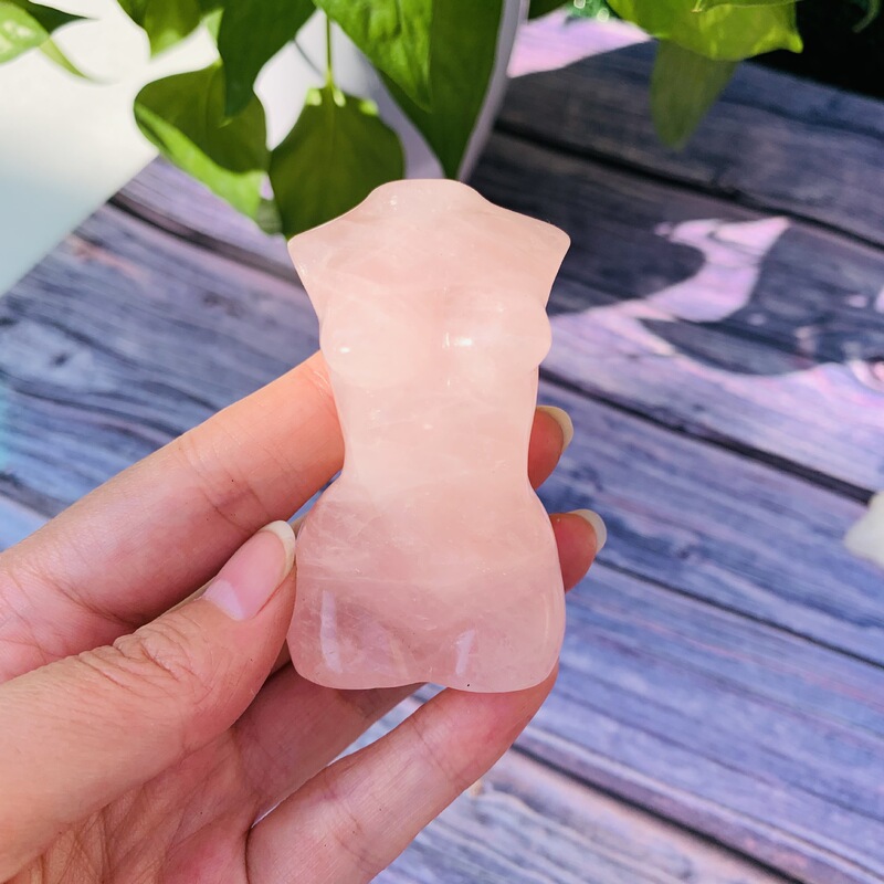 男模女模天然水晶多种材质原石雕刻件水晶摆件 图 8