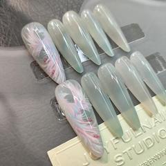 穿戴甲2024年新款假指甲貼片高級感短款美甲新手預製甲顯白批發