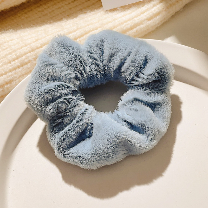 Satilla de seda más algodón relleno de terciopelo intestino grueso lazo para el cabello almohada para dormir