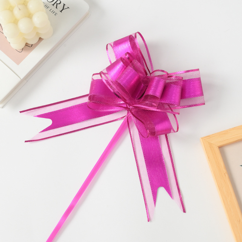 Nueva decoración de boda de Navidad transfronteriza, cinta de lazo cepillado de flores dibujadas a mano, cinta de embalaje de regalo de cesta de frutas