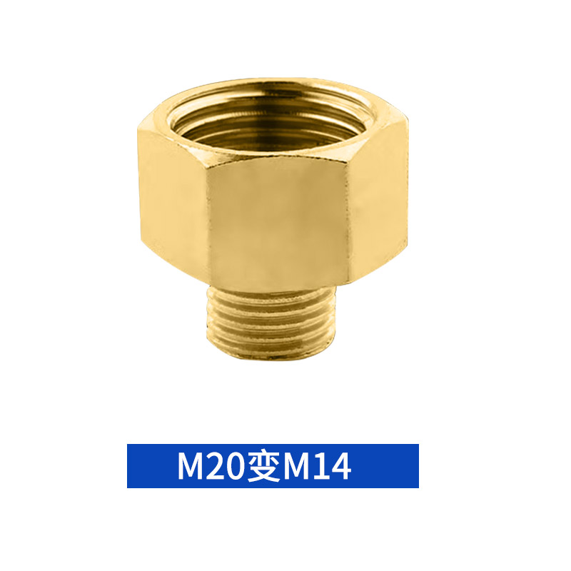 Conector de conversión de manómetro conector de cobre núcleo interno y externo conector de cobre núcleo de una pulgada conector de 6 minutos girar 2 minutos plomería de diámetro variable