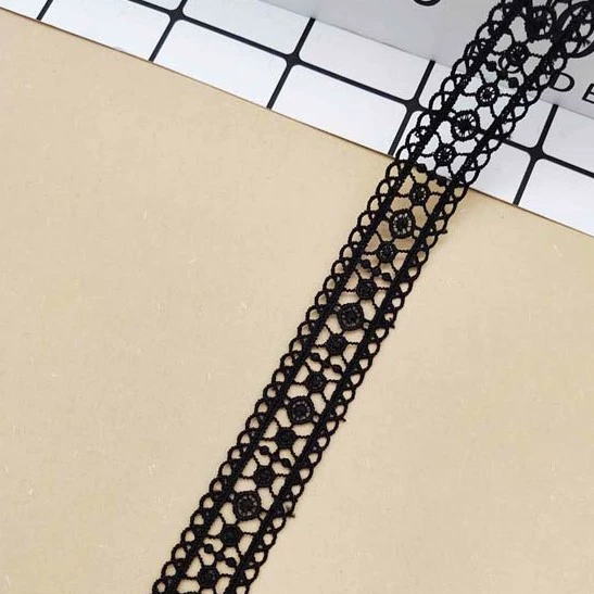 Водорастворимая вышивальная lace, полиэстер 2 см штрихкодная лента кружево для одежды аксессуары текстиль LACE