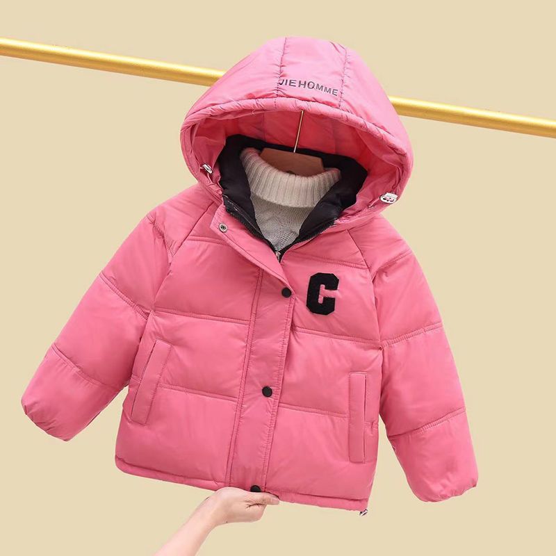 Invierno niñas de pluma de algodón 2024 acelerar la ropa de algodón para niños chaqueta de algodón para niños chaqueta con capuzas