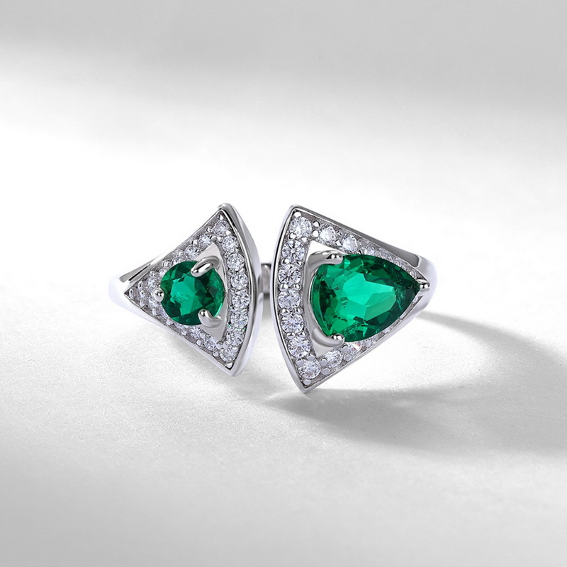 Plata gruesa platino (gota de agua de piedra principal 5*7mm)