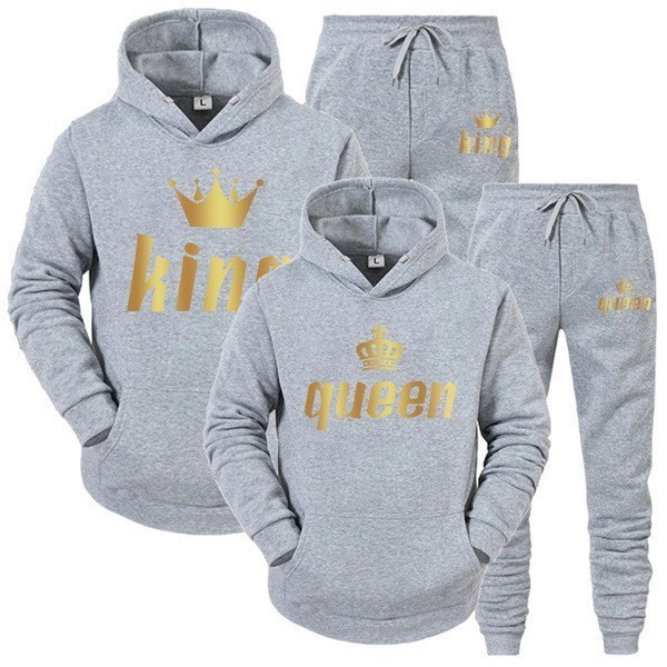 Cross-Border Couple Hooded Sweatshirt Suit Casual Loose Long-Sleeved Sportswear Fleece Jacket Sweatpants Men's and Women's Hoodies Cross-Border Couple Hooded Sweatshirt Suit Casual Loose Long-Sleeved Sportswear Fleece Jacket Sweatpants Men's and Women's Hoodies
