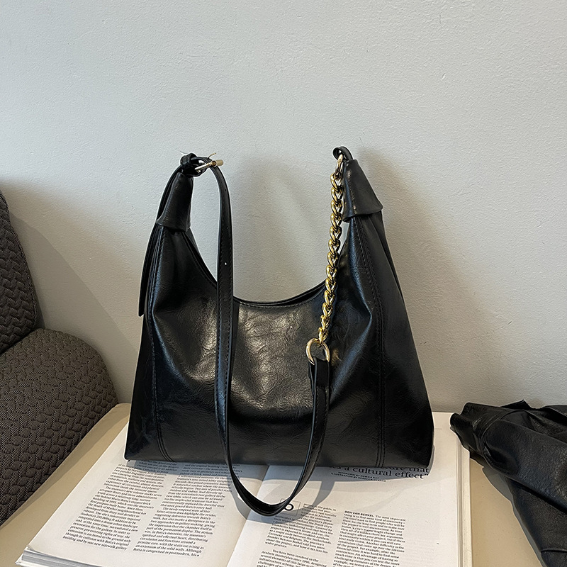 腋下包2024新款秋冬复古日韩时尚托特包小众设计单肩大容量斜挎包