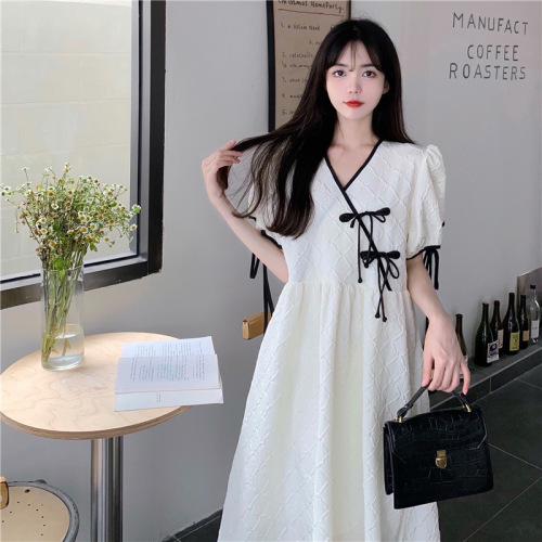 【Original Fabric + Design】2025 Summer New Design Sensory Improvement Cheongsam High-Waist Slimming A-Line Dress