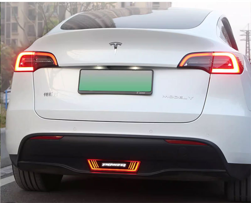 Suitable for Tesla 19-23 Model Y Modified Pilot Lights, Rear Bumper Lights, Rear Fog Lights, Led Brake Lights