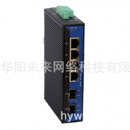 迈威MIGE2206G-2GF-4GT-AD220卡轨式千兆工业交换机