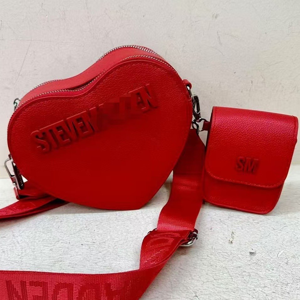 2025 nuevo bolso de moda en forma de corazón dulce estilo occidental mujer primavera estilo occidental personalidad bolso de mensajero