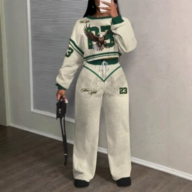 女式T恤;女式卫衣;时尚休闲套装