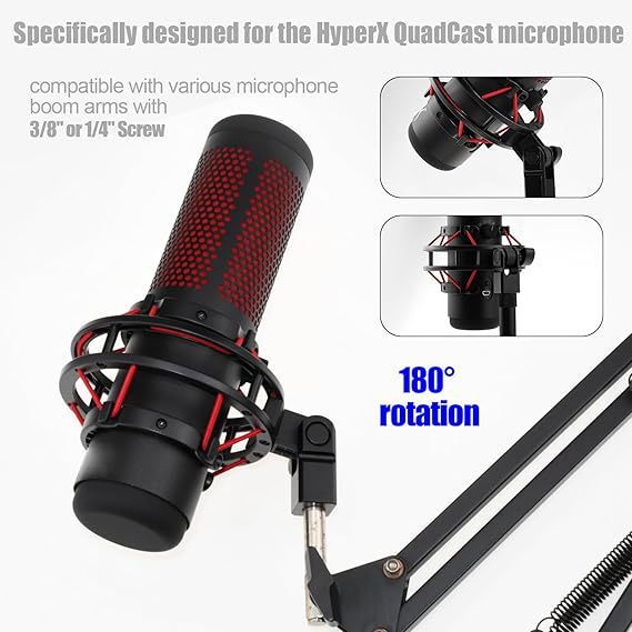 Microphone 3/ 8inch or 1/4Hyperx Quadcast Microphone Stand and Boom Arm Adapter