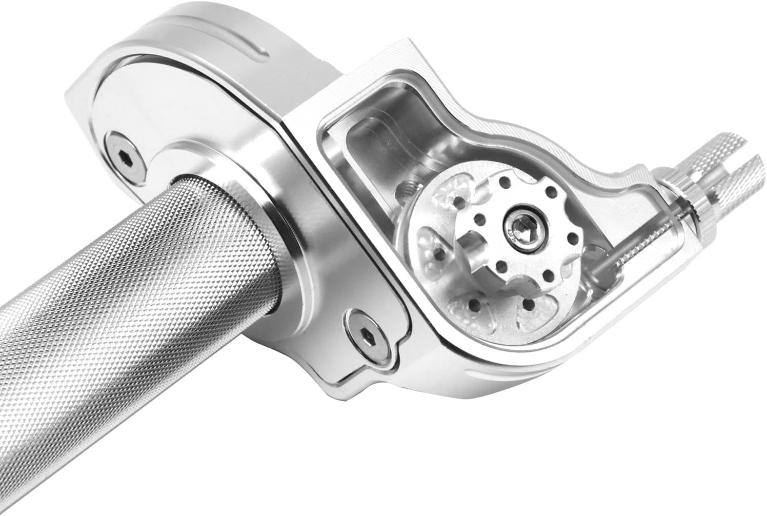 Suministro de accesorios de motocicleta todoterreno CNC ajustable acelerador base manual visual acelerador transfronterizo