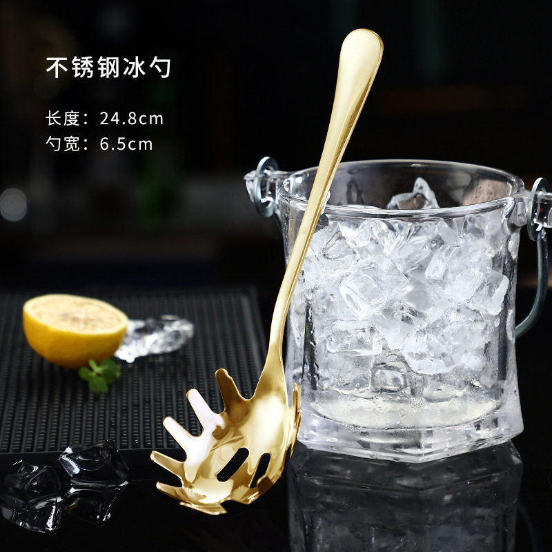 Bar de hielo de acero inoxidable de alto valor de cara bar de champán cerveza comercial vino tinto hogar creativo pequeño hielo bar