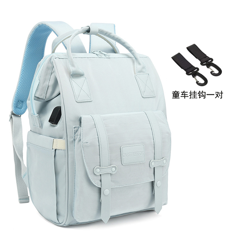 安心狐多機能マミーバッグ大容量ファッション外出母子バッグ宝母が人形を持って出かけるバックパック