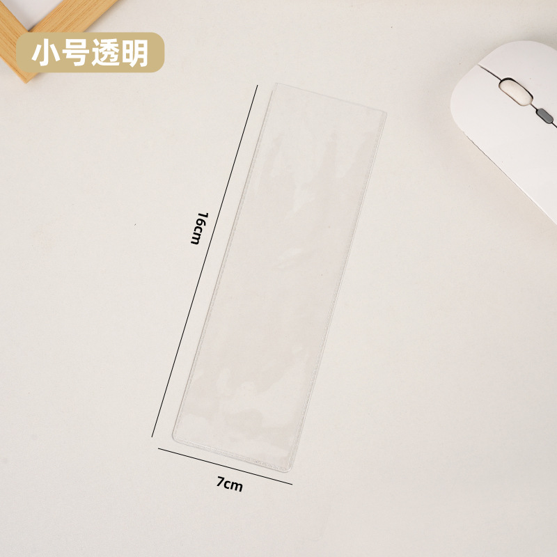 Bolsa suave de boca plana de PVC transparente, bolsa de embalaje para tarjetas colgantes, pantalones de bolsillo con solapa plana coloridos, bolsa de plástico de tamaño pequeño y grande