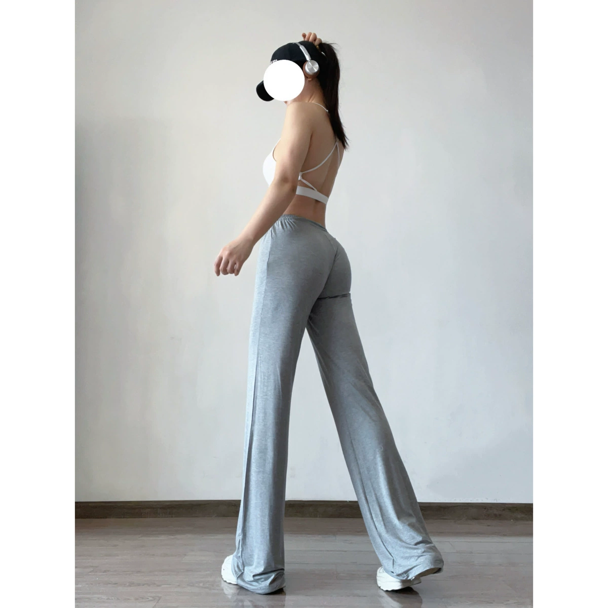 Платье Yoga одежда с молнией, брюки для отдыха, свободный прямой крой