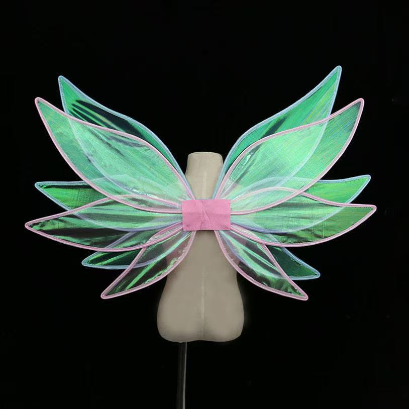 Holiday Party Makeup Props Anime Character Cos Dress up Two-Color Colorful Wings Game Same Style Wings Elf
