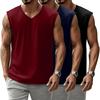 3 Pack Mens Tank Tops 95 Cotton Sleeves Big and Tall Cut