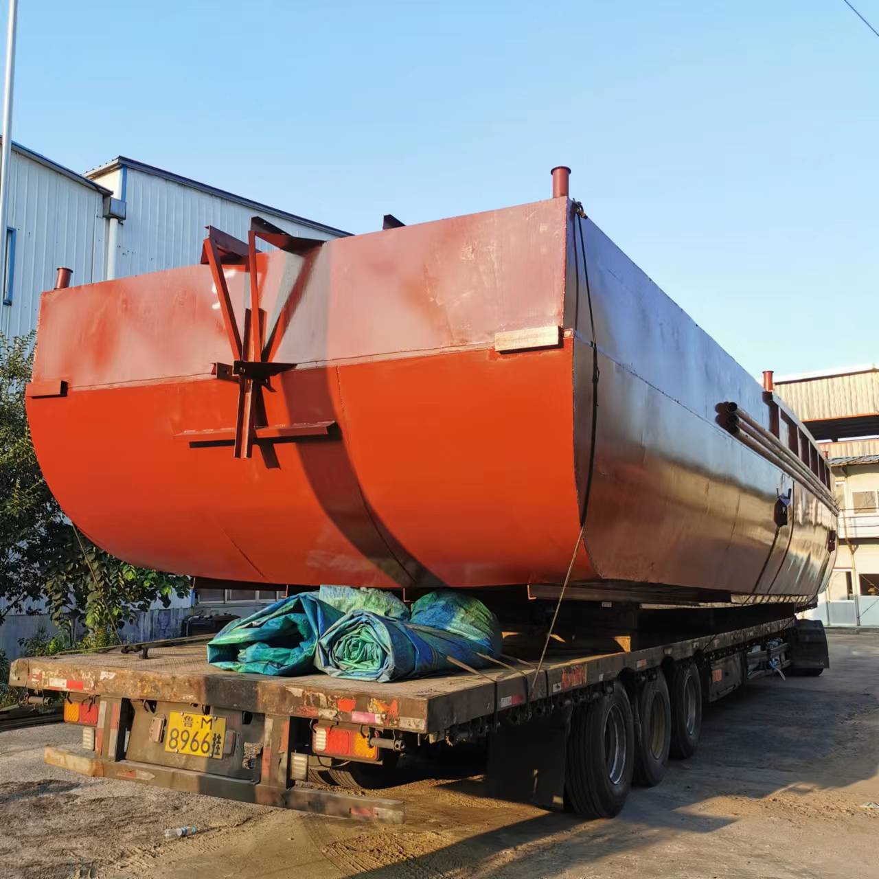 50立方运沙船 自抽自卸式运砂船 中小型泥沙输送船包子船厂家直售