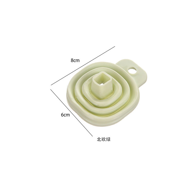 Embudo mini telescópico plegable de silicona doméstica fuga de aceite de cocina pequeño embudo de líquido conveniente y práctico resistente a altas temperaturas