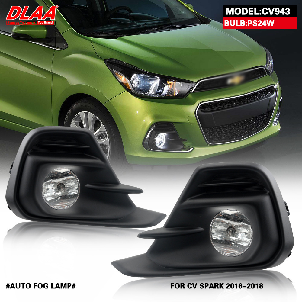Aplicable a Chevrolet 16 / 17 / 18 Spark conjunto de lámpara de niebla delantera lámpara de barra de lámpara de niebla diurna