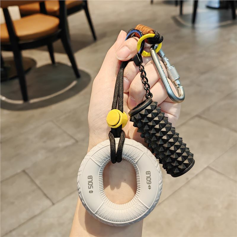 Fitness Stress-Relief Grip Strengthener Keychain Pendant for Men and Women, Couple's Accessory, Car Keychain, Creative Small Gift