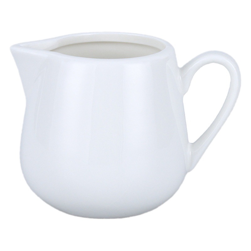 Ceramic Handless Size Milk Spoon Sauce Spoon Coffee Milk Pot Condensed Milk Spoon Sugar Jar Milk Pot Steak Juice Pot