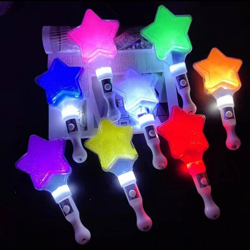 Palo fluorescente de estrella de cinco puntas