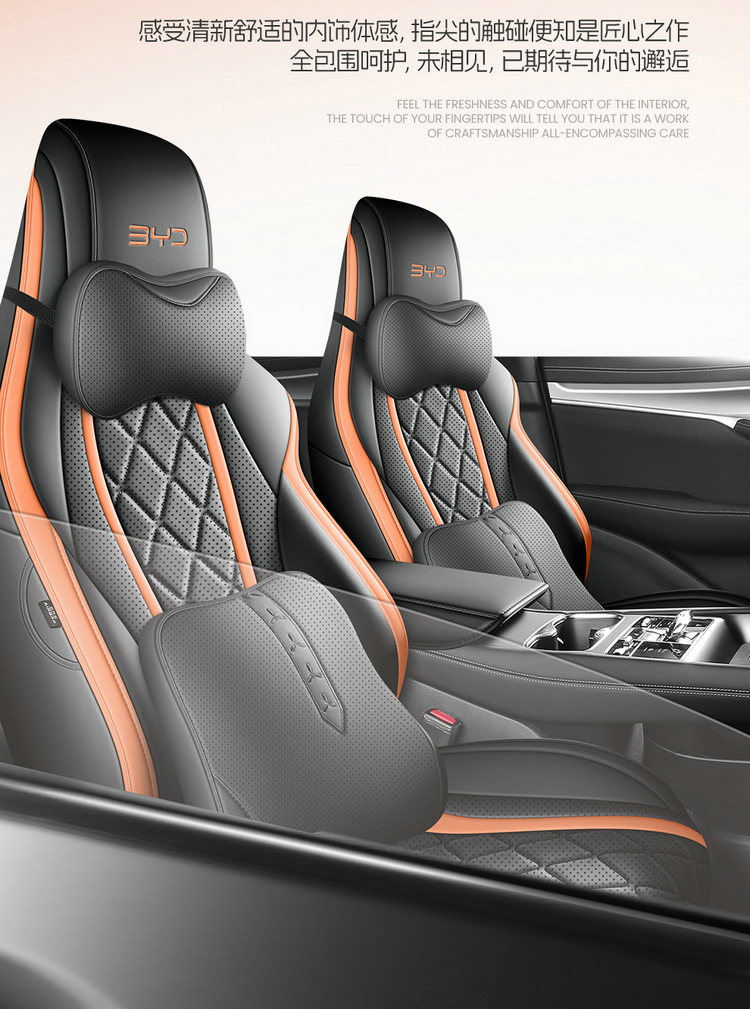 2024 550 four-wheel drive smart flight version BYD sea lion 07EV special car full surround leather car seat cover