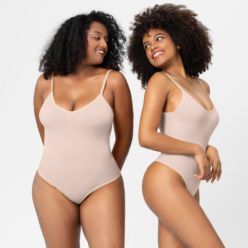 Foreign trade large size seamless one-piece shapewear women's T-shaped tummy control pants corset slimming corset one-piece vest