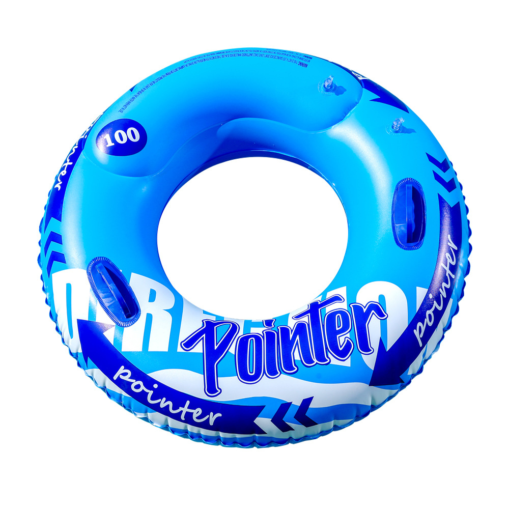 Transfronterizos ampliados con mango de barco de anclaje arco iris anillo de natación para adultos anillo de natación infláble arco iris de gran tamaño para hombres y mujeres