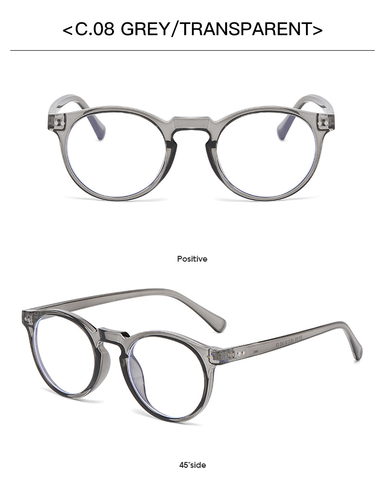 55g Weight Full Frame Glasses Structure Glasses Frame Classification Ac Lens Material Oval Frame Glasses Style Casual, Outdoor, Sports Occasion Solid Color Pattern All Seasons Season Unisex Gender Retro, Sweet Style Retro Sweet Solid Color Ac Oval Frame Full Frame Optical Glasses 16